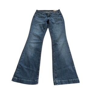 GAP 90's Vintage Long and Lean Bootcut Trouser Jeans Regular Med Tint Stretch 8